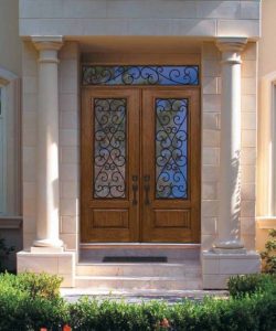 roller door bamboo door