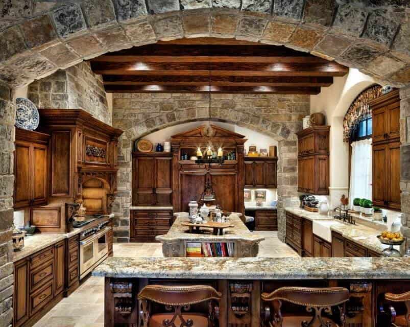 hacienda style kitchen design