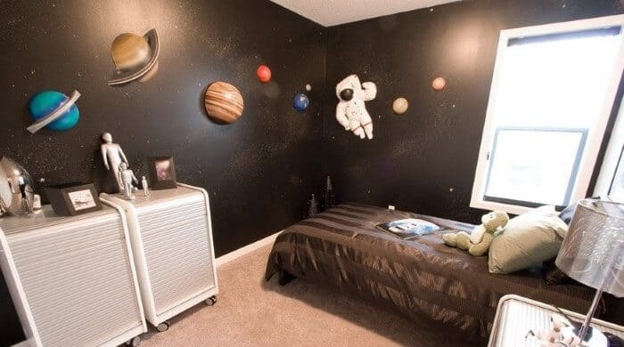 space bedroom themed boys outer decor