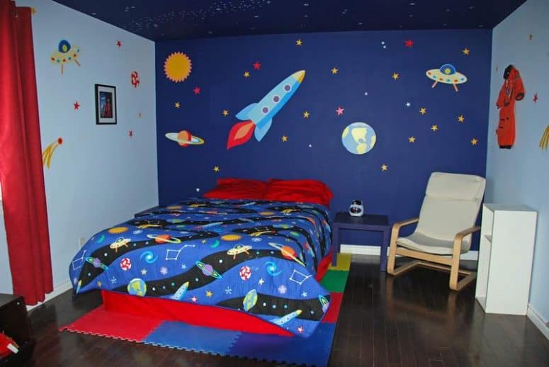 50 Space Themed Bedroom Ideas For Kids And Adults