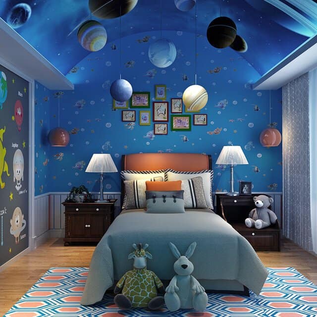 50 Space Themed Bedroom Ideas For Kids And Adults