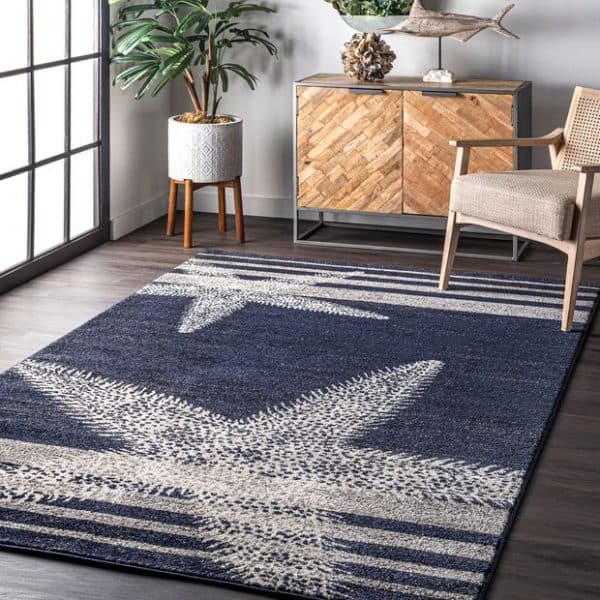 15 Best Navy Blue And White Rugs