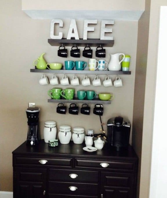 kitchen coffee station