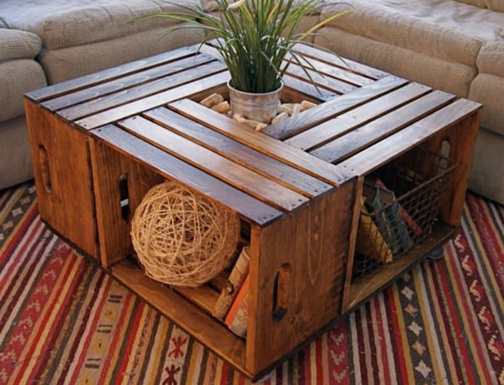 wood coffee table 
