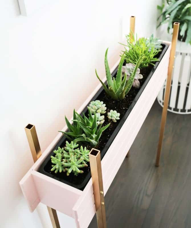 adjustable height plant stands indoor