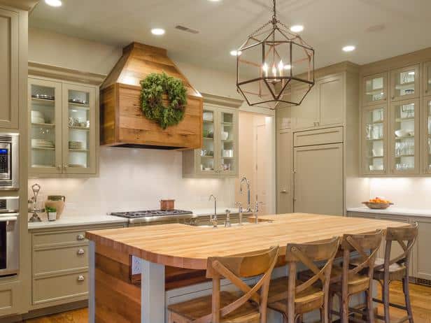 Salvaged Wood Kitchen Island