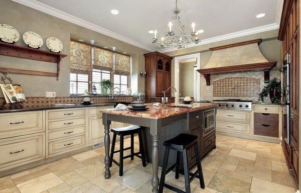 Salvaged Wood Kitchen Island