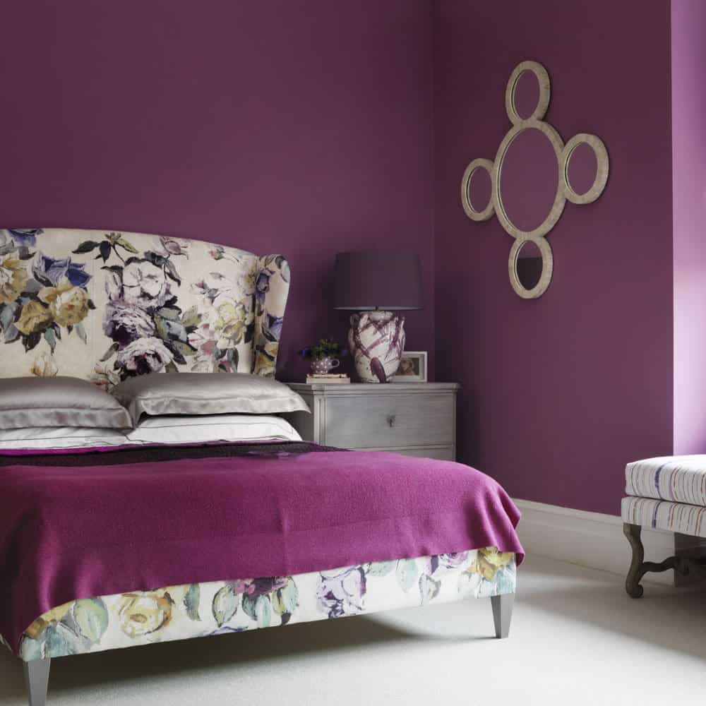 flower accent bedroom design