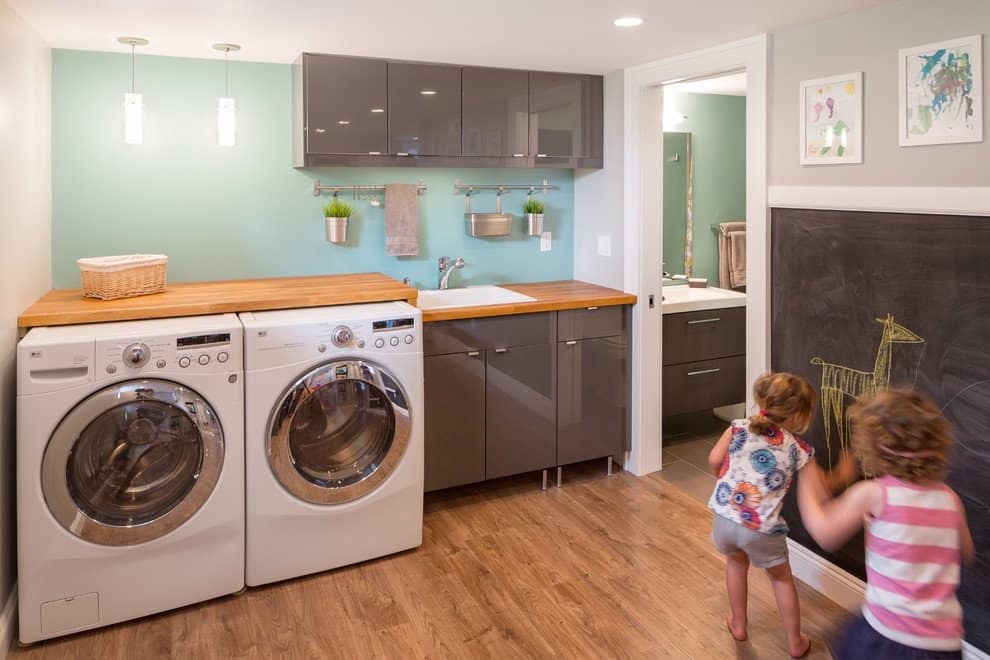 Basement Laundry Room Makeover