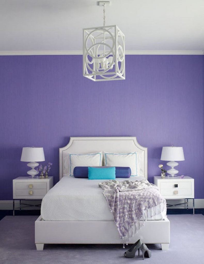 lilac bedroom design