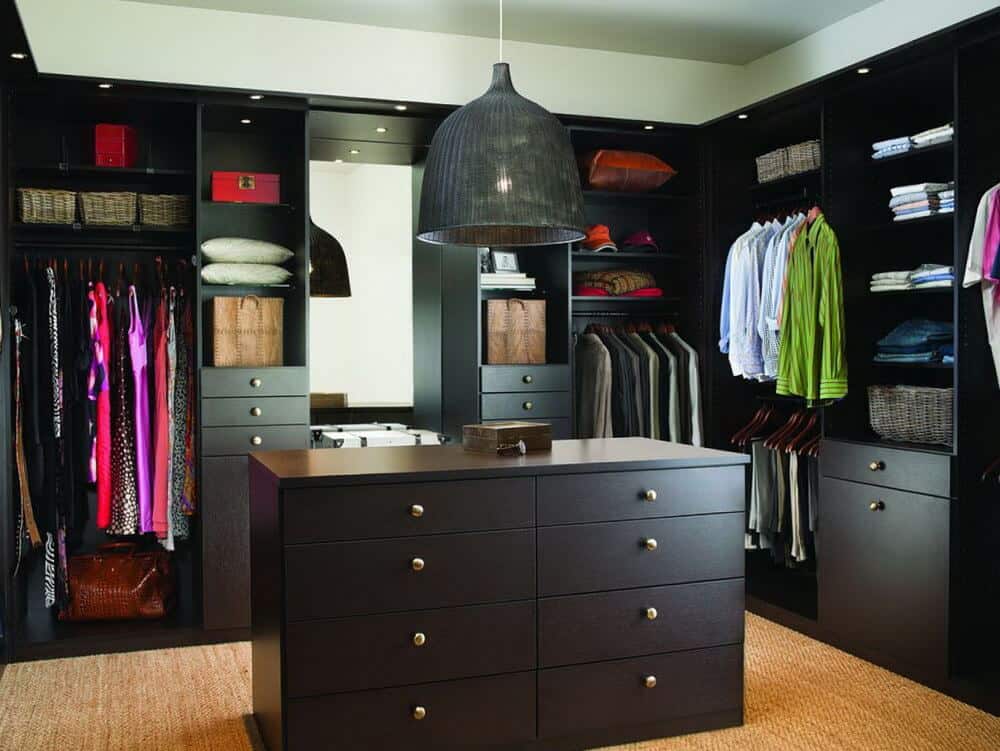 Closet Island With Drawers And Bench Image Of Bathroom And Closet