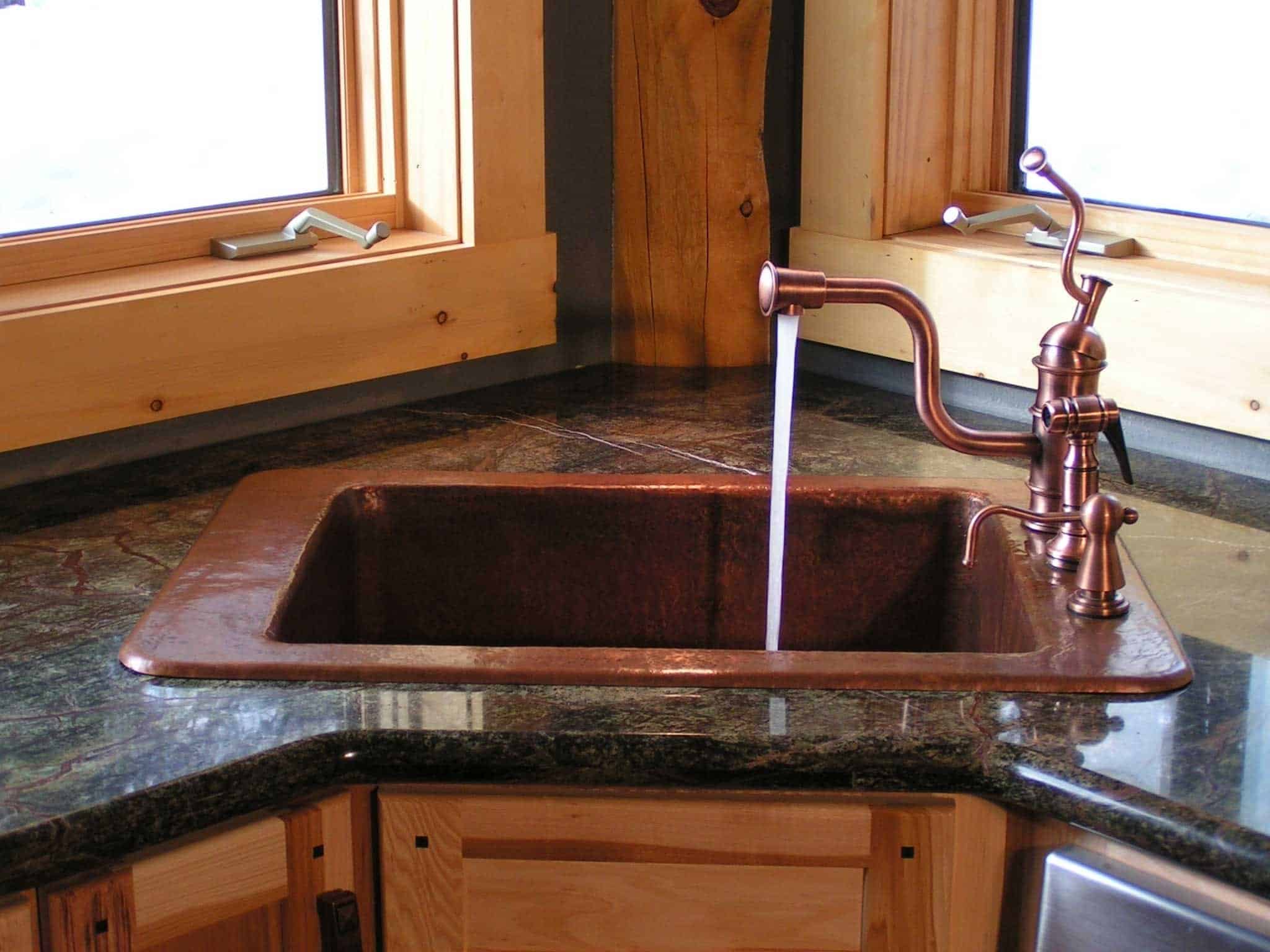 Corner Kitchen Sink 7 Design Ideas For Your Perfect Kitchen   Metal Corner Kitchen Sink Image 