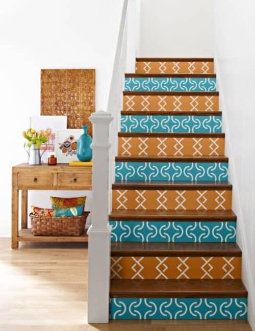 19+ Painted Staircase Ideas for Your Home Decor Inspiration