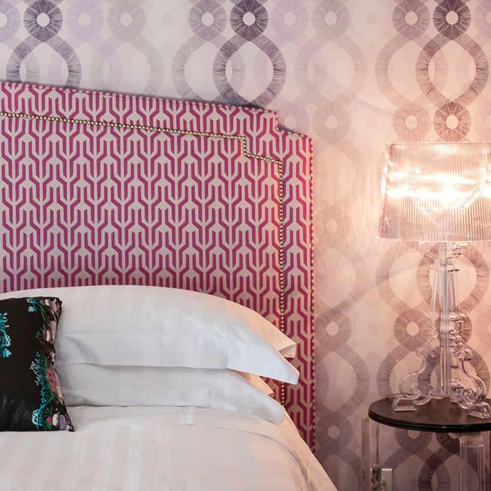 Purple Pink Bedroom Wallpaper