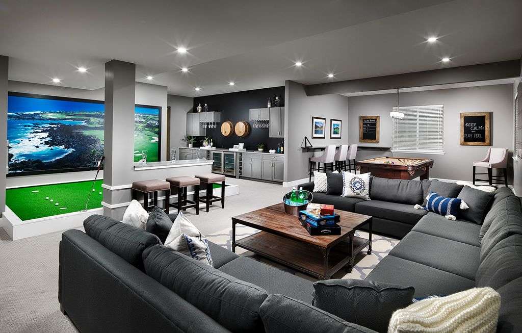 Rec Room With Bar And Cinema Zillow