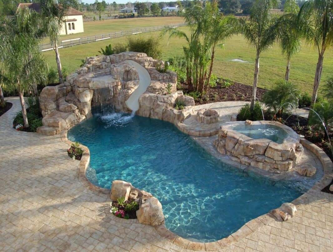 large shallow pool