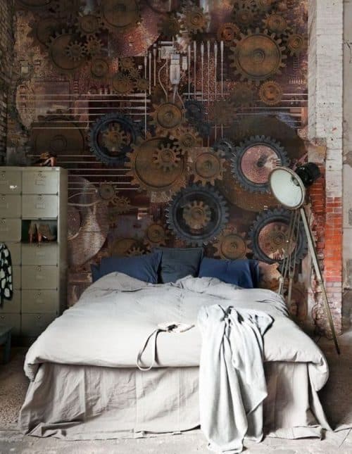 12 Simple Ways To Add Steampunk Style To Your Bedroom   Steampunk Bedroom Design Pinterest 500x645 