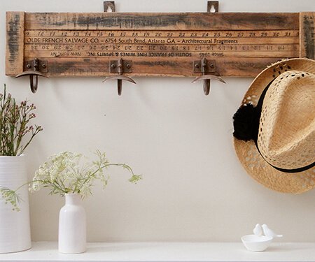 Homemade Hat Rack