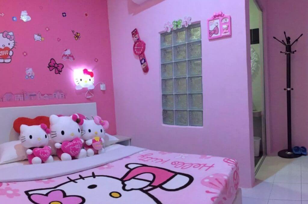 Hello kitty bedroom interior design and decor ideas 