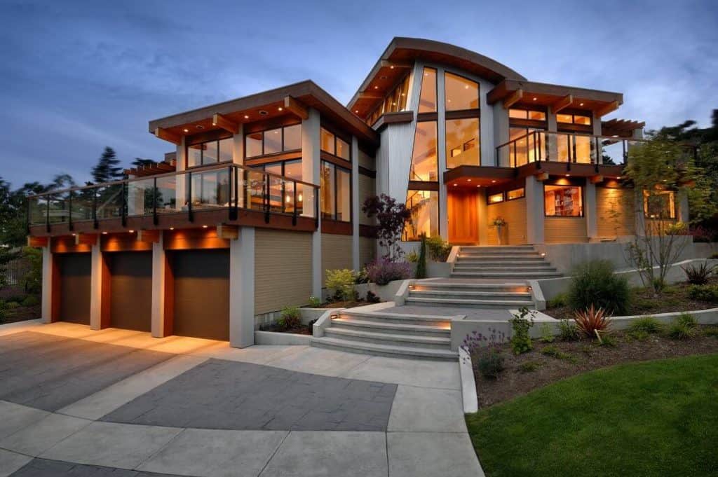 Contemporary Front Driveways