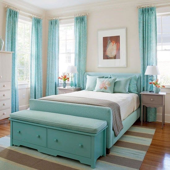 Turquoise Window Treatments