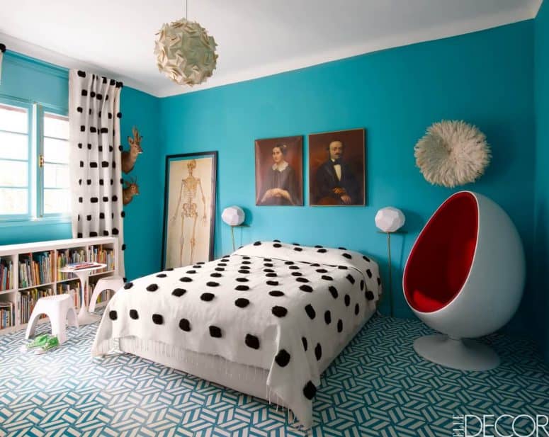 modern turquoise bedroom ideas