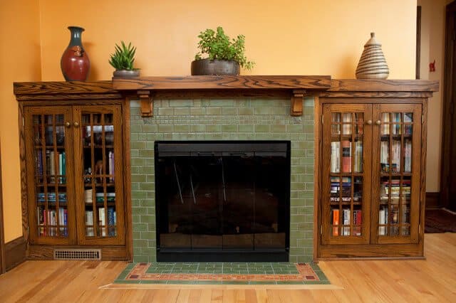 Contemporary Fireplace Tile Ideas