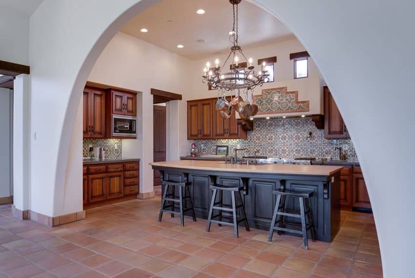 Curved Ceiling Spanish Style Kitchen Congdongdesigner 