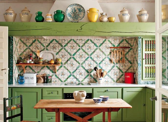 Spanish Style Kitchen Countertop