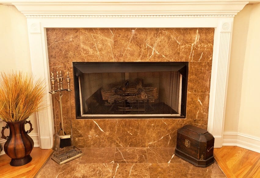 contemporary fireplace tile ideas