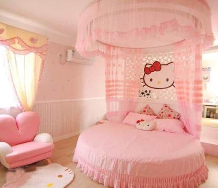 25 Adorable Hello Kitty Bedroom Decoration Ideas For Girls