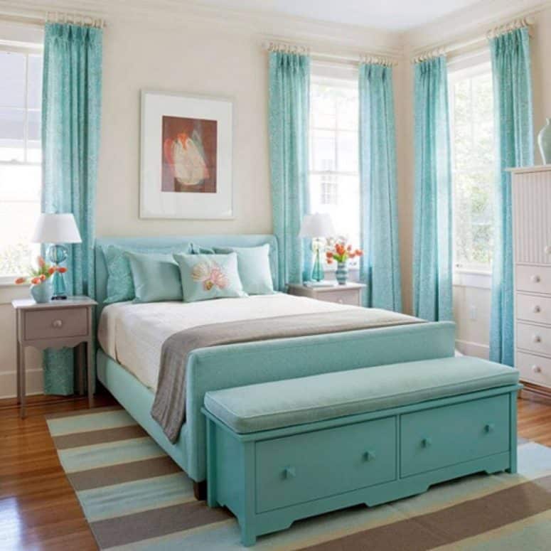 Turquoise and pink bedroom ideas