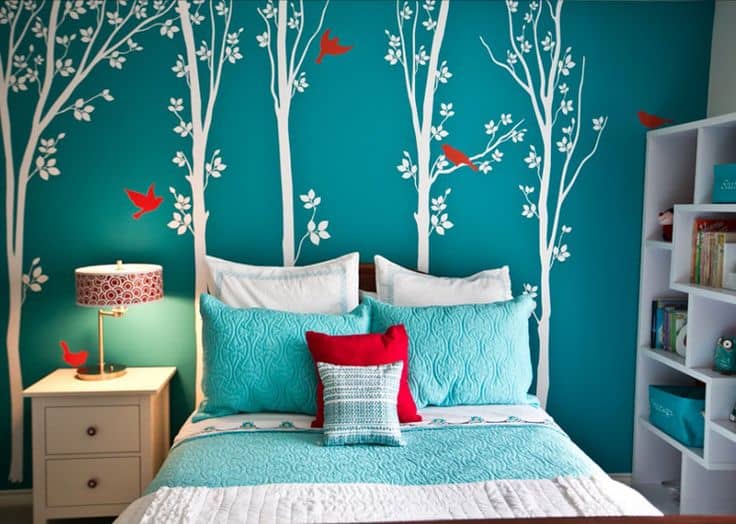 Turquoise Bedroom Walls