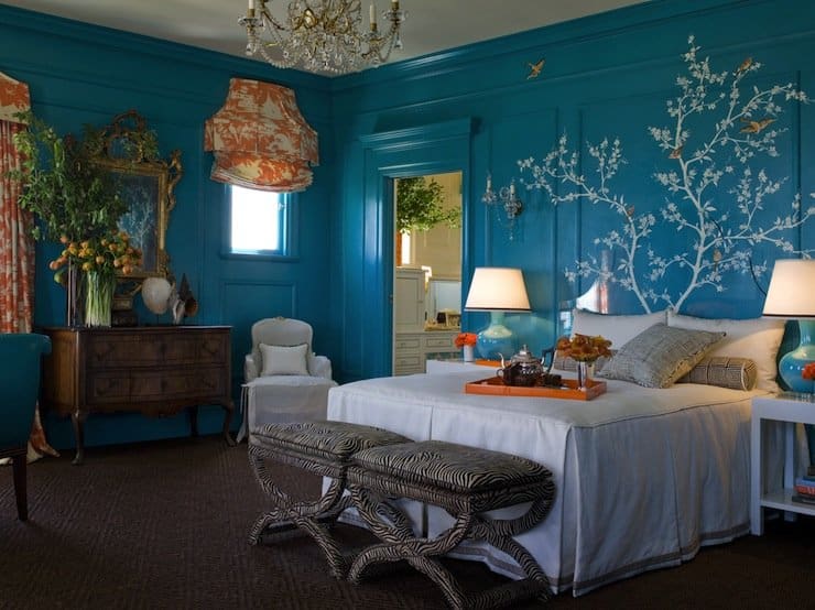 turquoise and white bedroom ideas