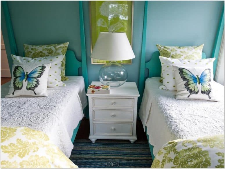 Turquoise And White Bedroom Ideas