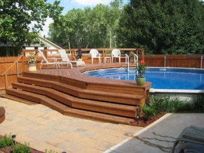 20 Best Above Ground Swimming Pool with Deck Designs