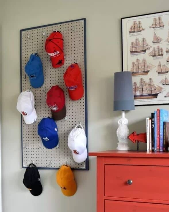 Diy Baseball Hat Rack