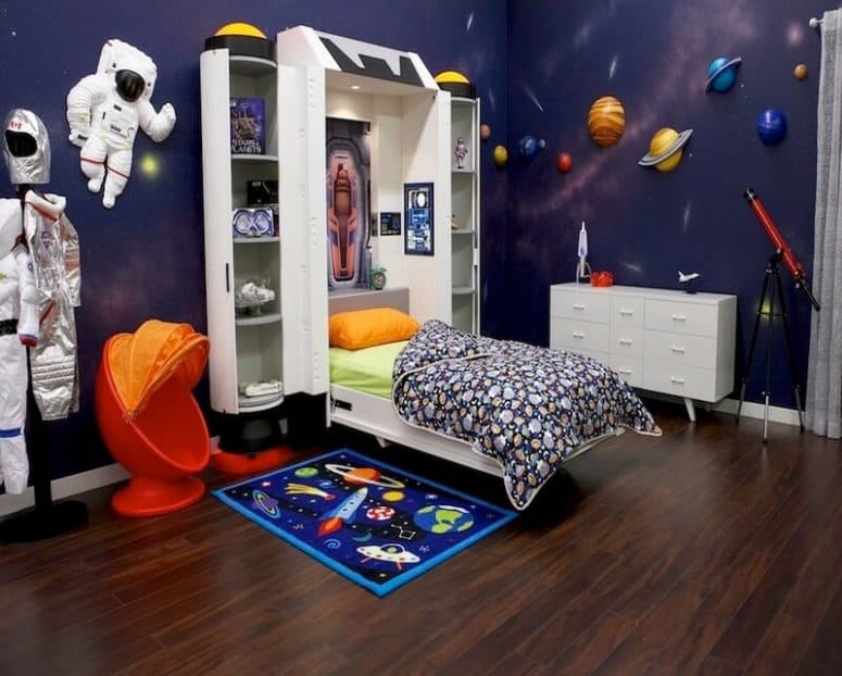 Galaxy Themed Bedroom