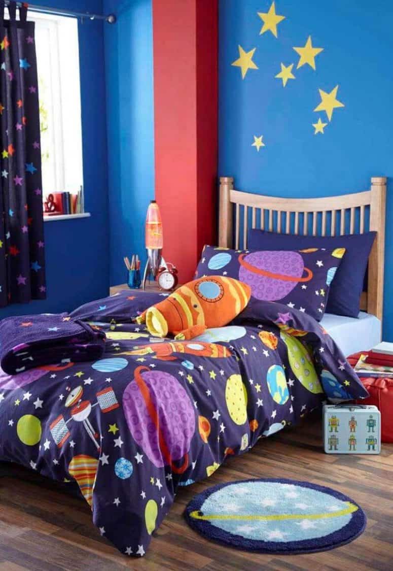 50+ Space Themed Bedroom Ideas for Kids and Adults - Cool BeDroom With Space Theme 775x1125