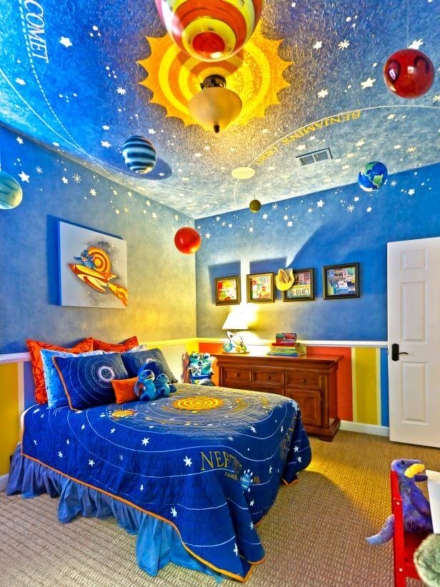 space themed bedroom decor