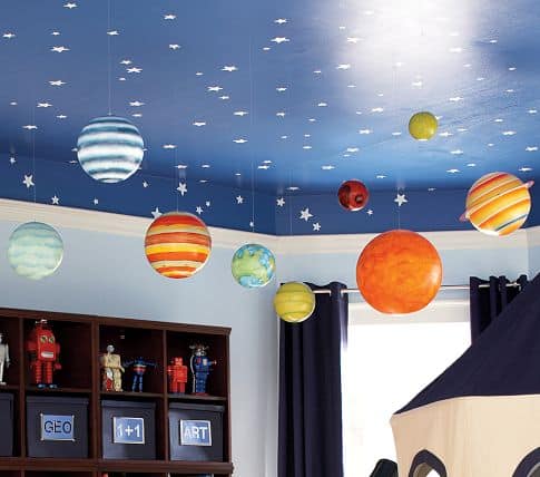 space themed room for toddler