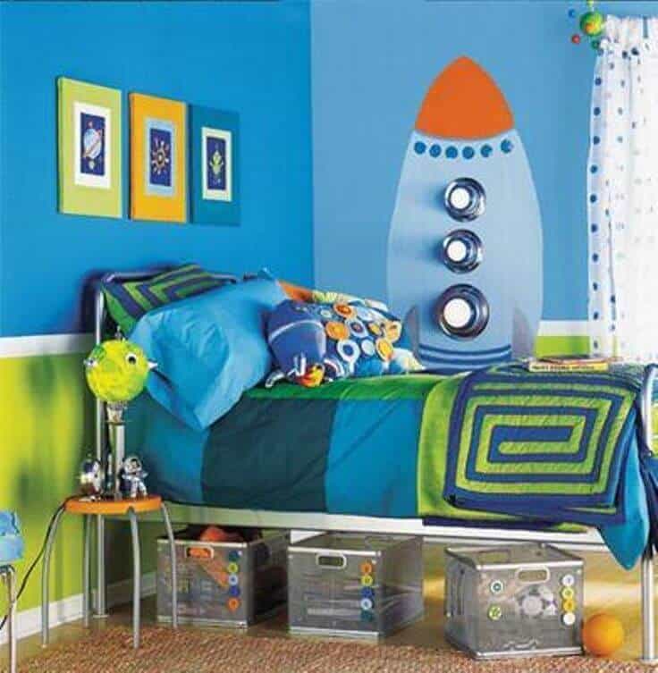 space themed bedroom for adults