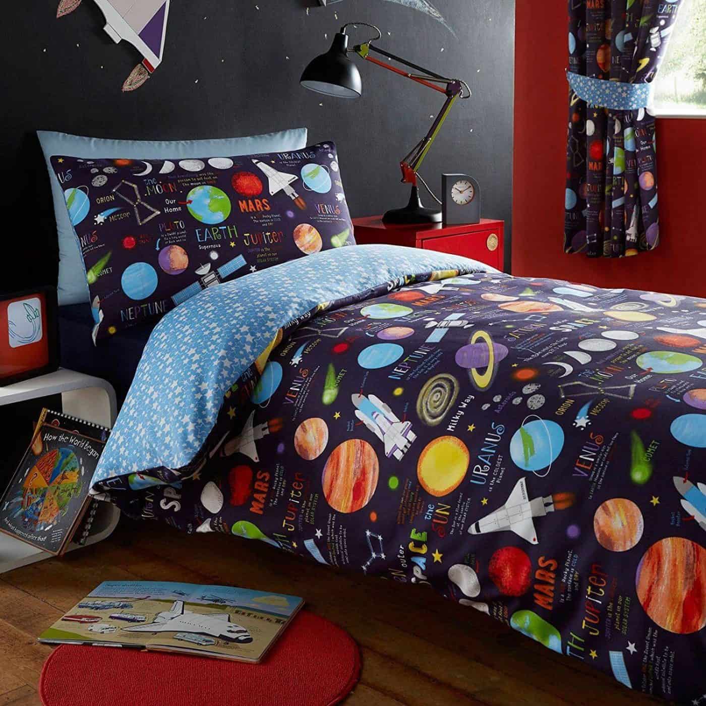 50+ Space Themed Bedroom Ideas for Kids and Adults