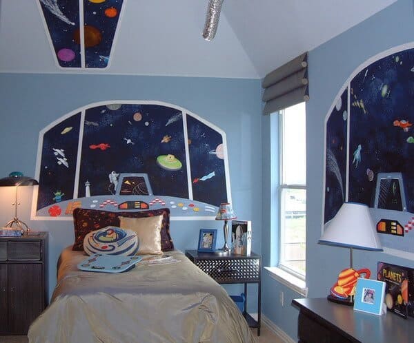 space themed bedroom decor