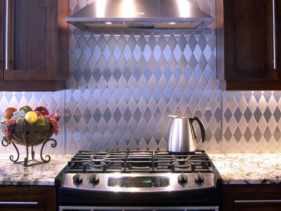 Kitchen Stainless Steel Backsplash