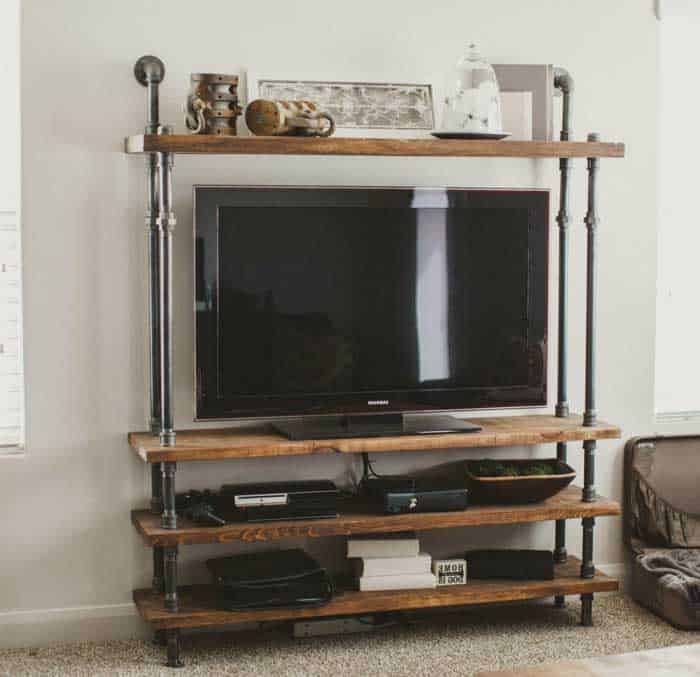 21+ DIY TV Stand Ideas for Your Weekend Home Project