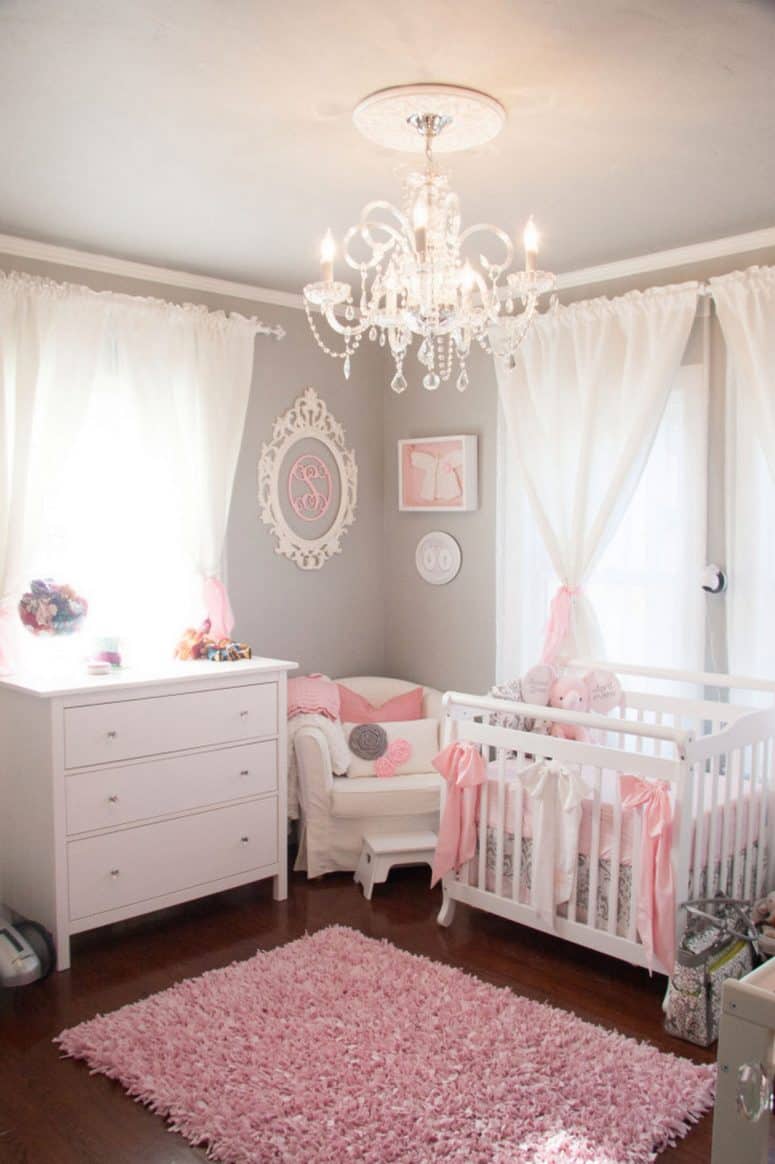 Cute Baby Girl Nursery Idea From Futuristarchitecture