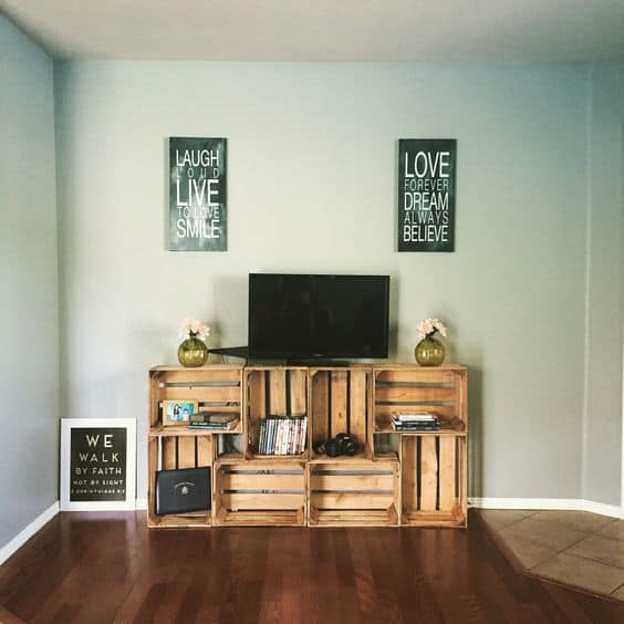 21+ DIY TV Stand Ideas for Your Weekend Home Project