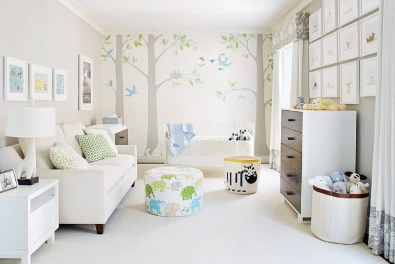 Nature Themed Baby Girl Room Ideas