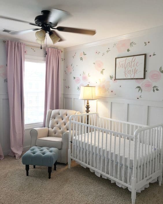 Simple Baby Girl Room